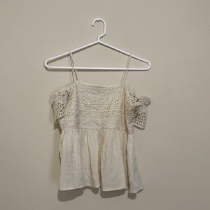 American Eagle boho crochet top